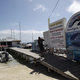 A man leaves a dock near the main square in San Pedro, Belize, November 15, 2012.